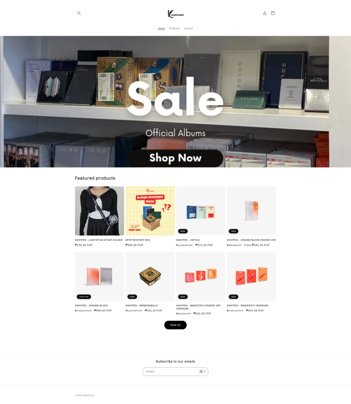 KpopHaul PH desktop website screenshot