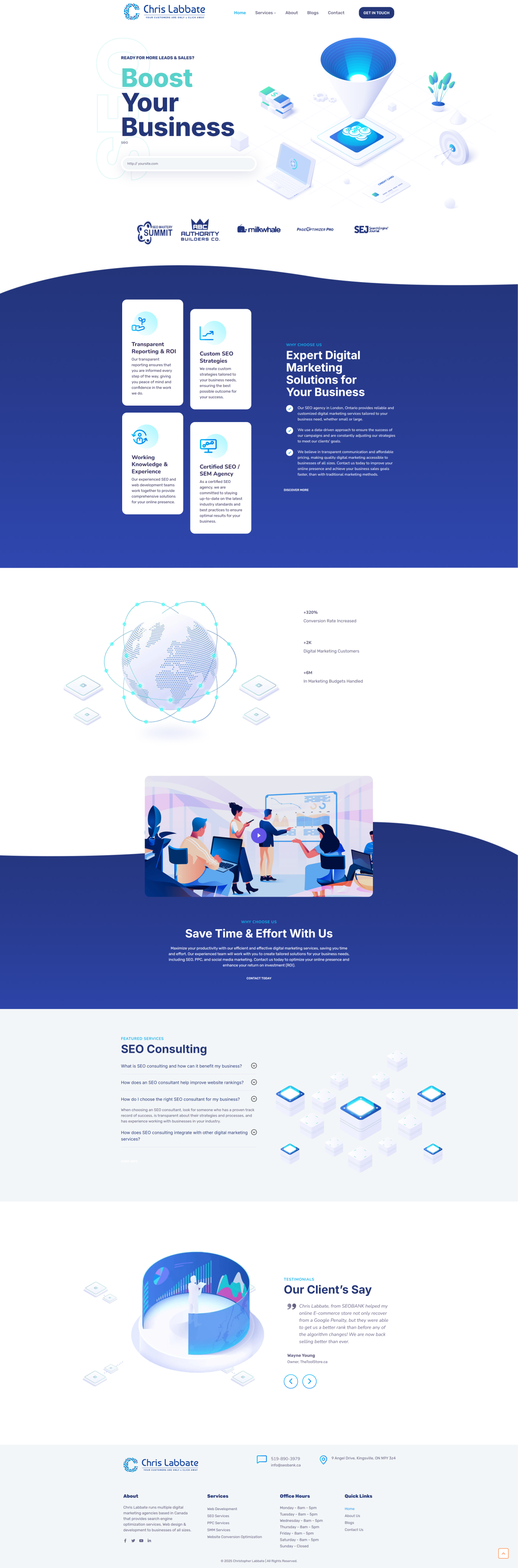 Chris Labbate desktop website screenshot