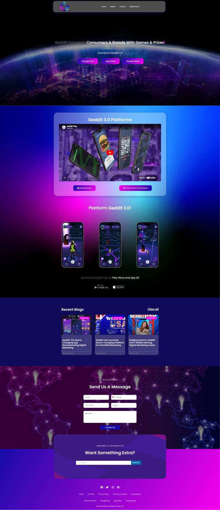 Geddit — WordPress website designed and built by Shahriyar