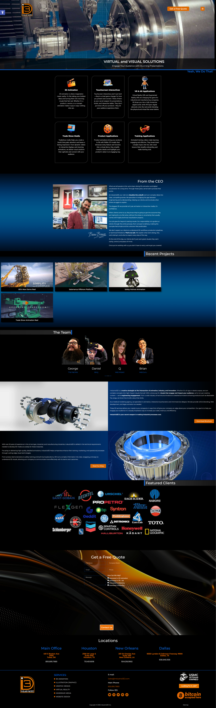 Industrial3D — WordPress website designed and built by Shahriyar