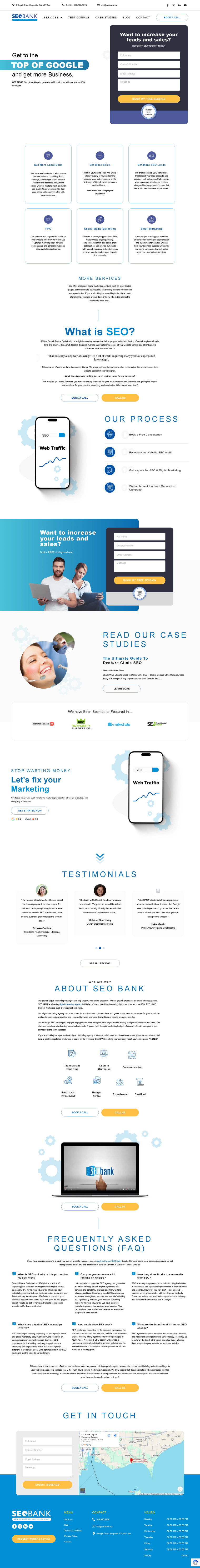 SEO Bank — WordPress website designed and built by Shahriyar