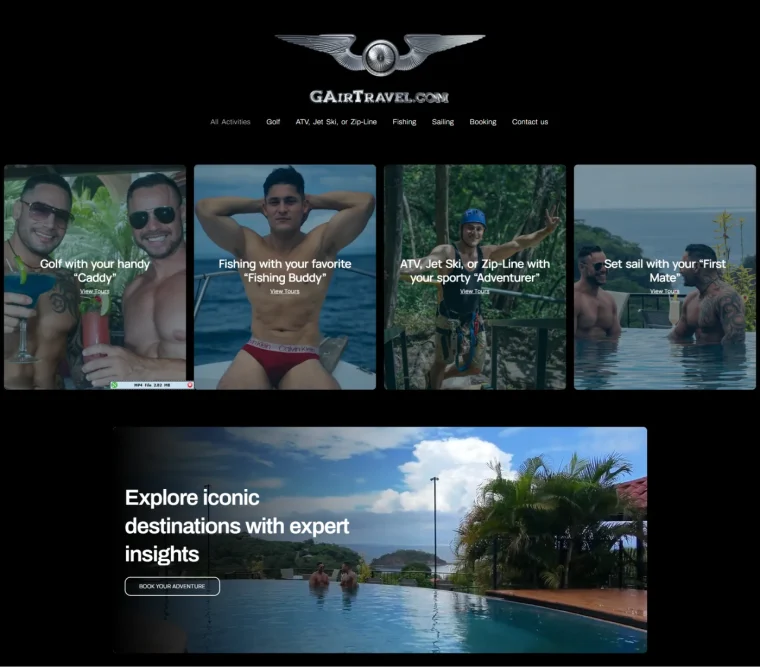 G Air Travel — WordPress website designed and built by Shahriyar