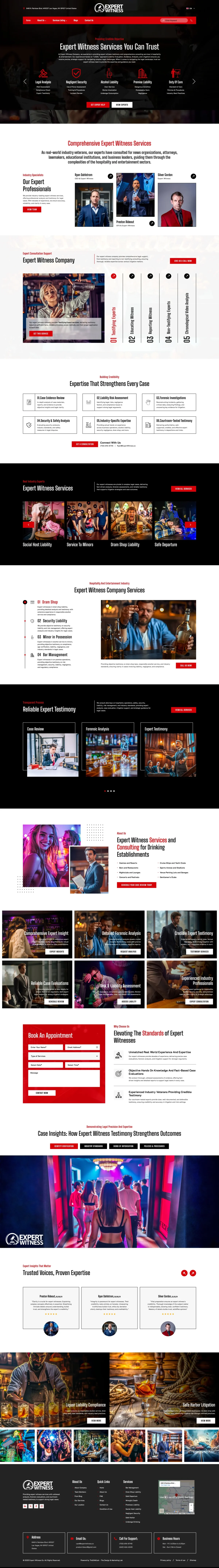 Expert Witness desktop website screenshot