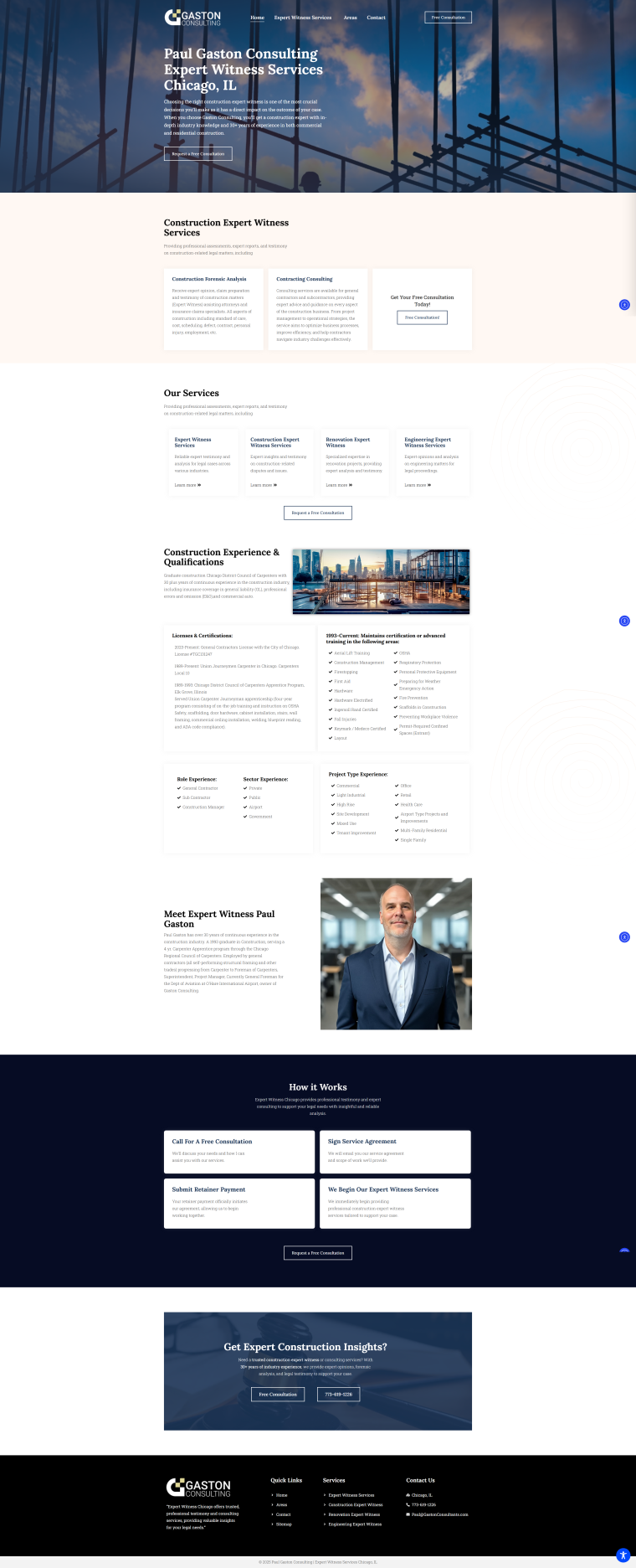 Paul Gaston Consulting — WordPress website designed and built by Shahriyar