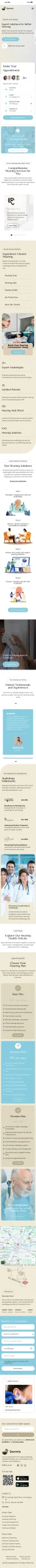 Audiology Dermis mobile website screenshot