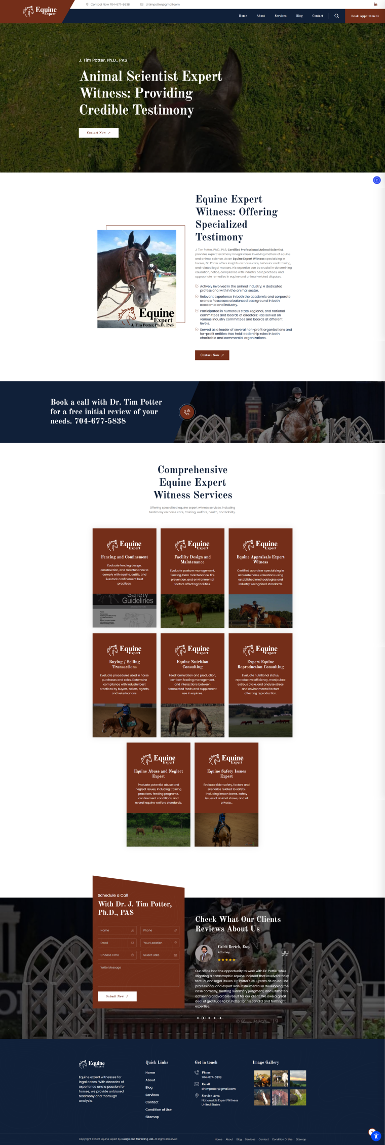 Equine Expert — WordPress website designed and built by Shahriyar