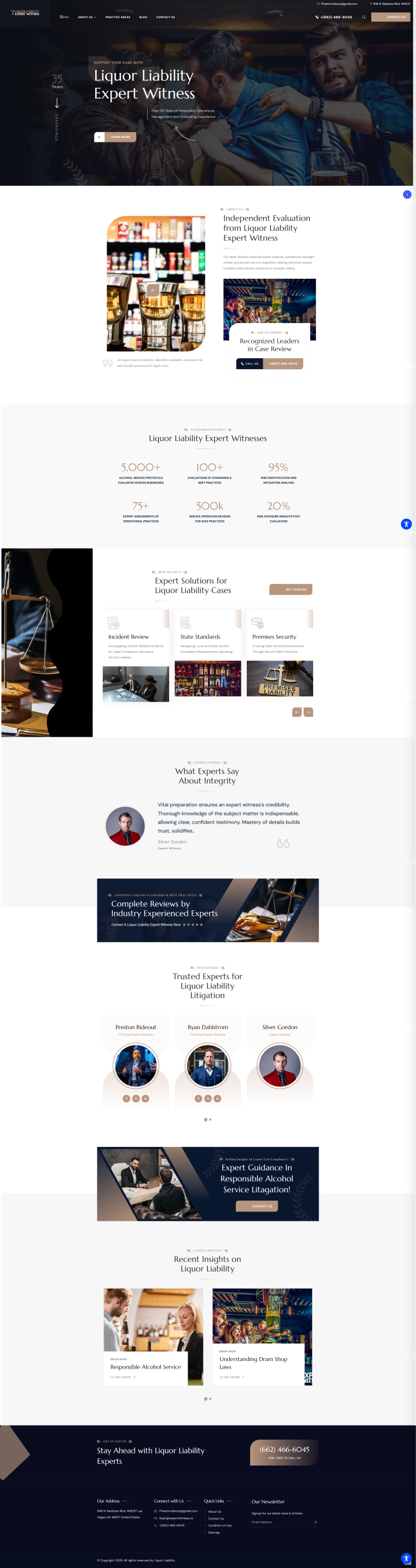 Liquor Liability — WordPress website designed and built by Shahriyar