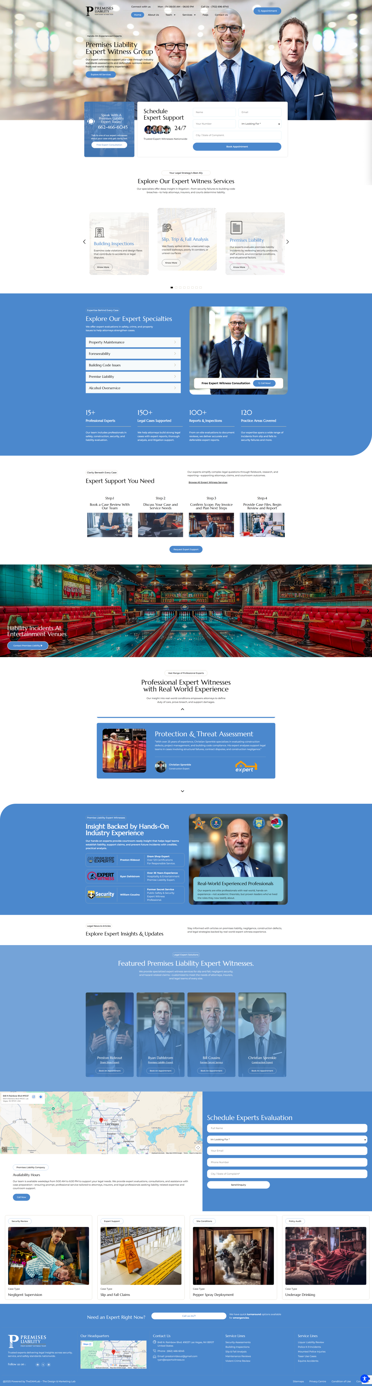 Premises Liability Expert desktop website screenshot