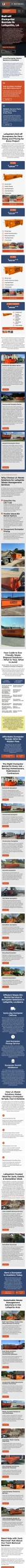 LA Waste Solutions mobile website screenshot