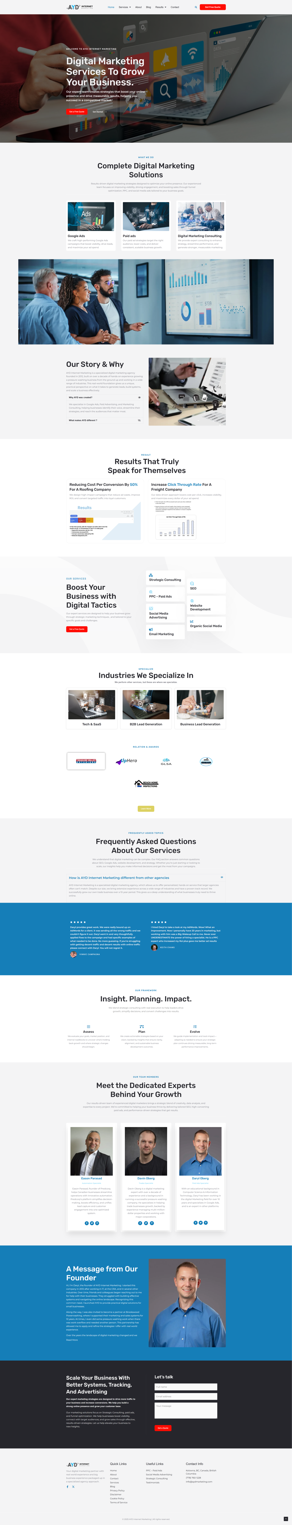 AYD desktop website screenshot