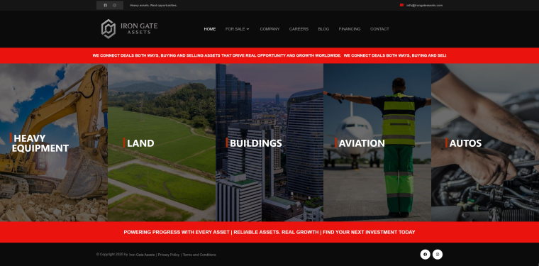 Iron Gate Assets — WordPress website designed and built by Shahriyar