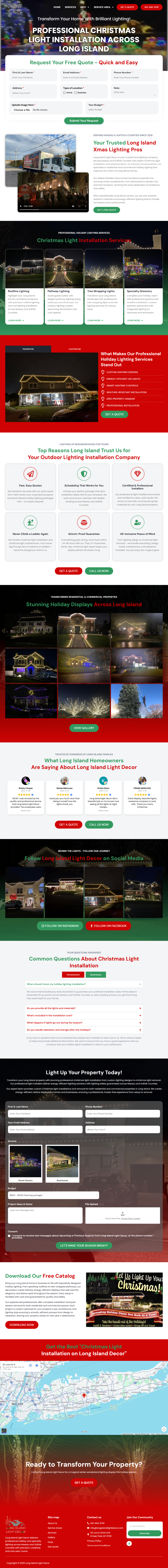 Long Island Light Decor — WordPress website designed and built by Shahriyar