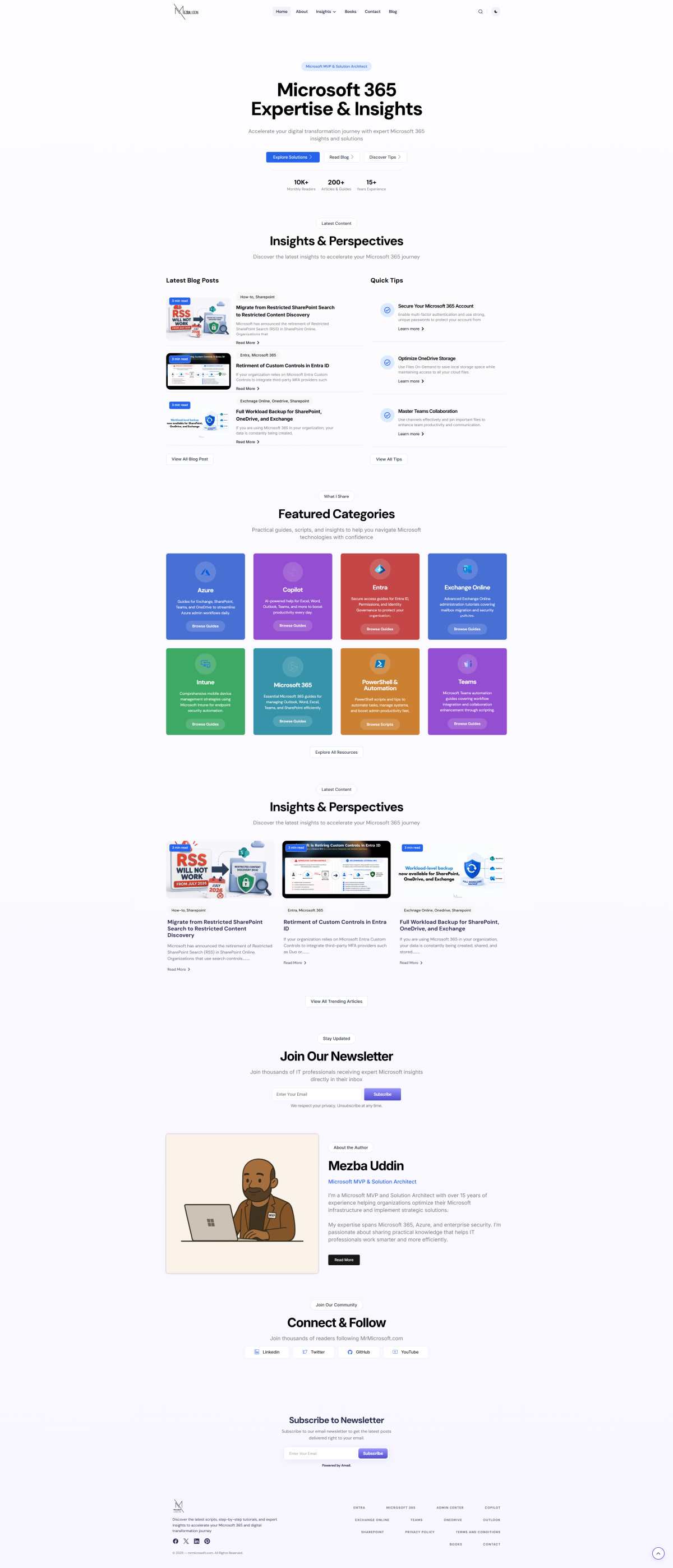 Mr Microsoft desktop website screenshot