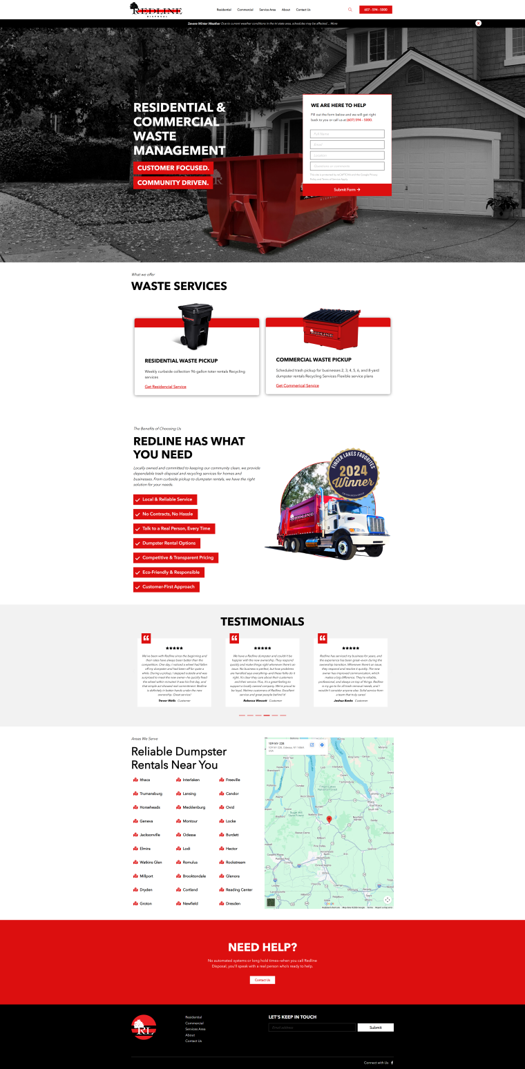 Red Line — WordPress website designed and built by Shahriyar