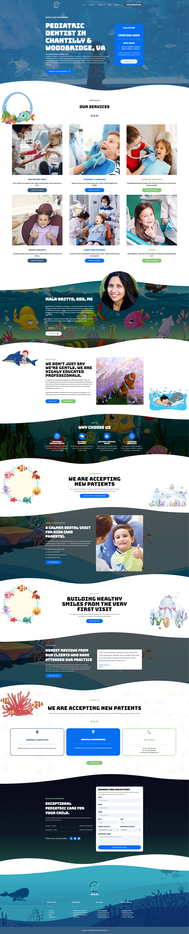 Dr. Mala Britto, DDS, MS — WordPress website designed and built by Shahriyar